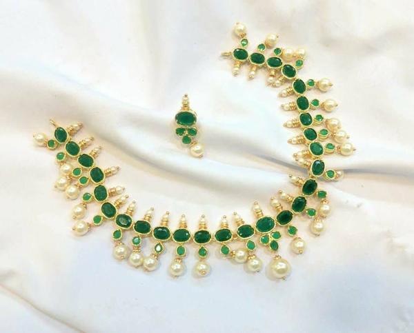 Green Emerald necklace 